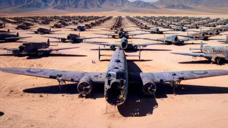 Davis-Monthan Air Force Base in Tucson, Arizona is the largest graveyard for American aircraft in the world