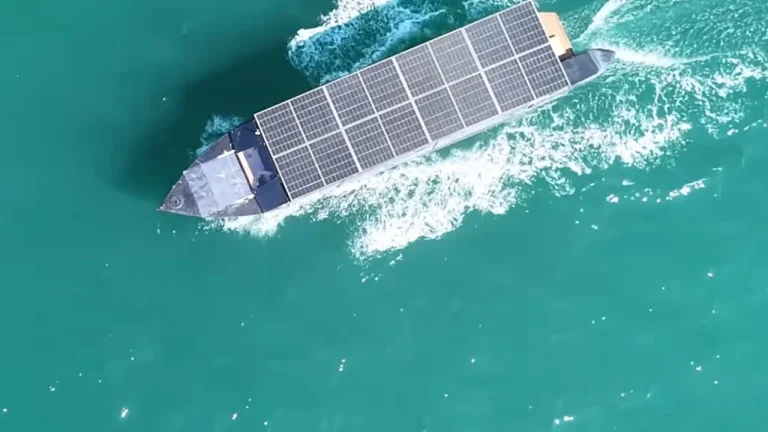 This guy built a solar-powered yacht that can theoretically run under its own steam figure of speech almost for free and theoretically forever